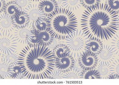 Seamless texture with the image of spiral stars. Suitable for 3D models, textiles, wallpapers and design.