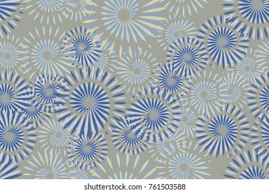 Seamless texture with the image of spiral stars. Suitable for 3D models, textiles, wallpapers and design.