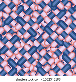 Seamless texture. The interwoven multi-colored elements are in disarray. Camouflage for fashion design.