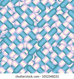 Seamless texture. The interwoven multi-colored elements are in disarray. Camouflage for fashion design.