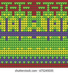 seamless texture of knitting
