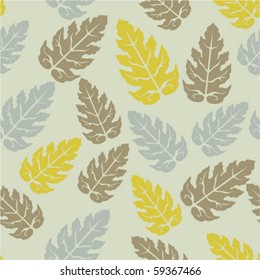 Seamless texture with leafs.