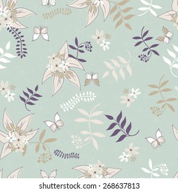 Seamless texture with leaves. Can be used for wallpaper, pattern fills, web page background, surface textures