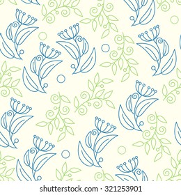 Seamless texture with leaves. Can be used for wallpaper, pattern fills, web page background, surface textures