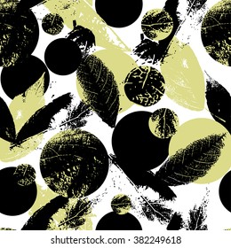 Seamless texture with leaves. Can be used for wallpaper, pattern fills, web page background, any surface