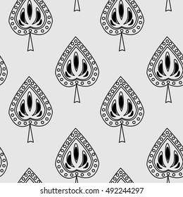Seamless texture with a leaves decorative stylish