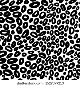 seamless texture leopard gipard, animal skin black and white