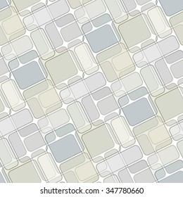 Seamless texture with light brown green tiles