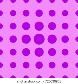 Seamless texture. Lilacs circles on a pink background