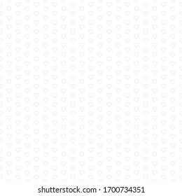 Seamless texture with linear empty hearts on a white background in a checkerboard pattern. Template for fabric packaging. Pattern in swatch panel.