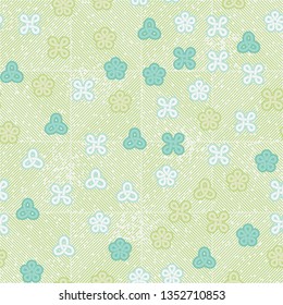 Seamless texture. Loop shapes on abstract background. Easy editing.