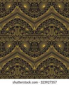 Seamless texture with luxury arabic ornament. Vector vintage pattern