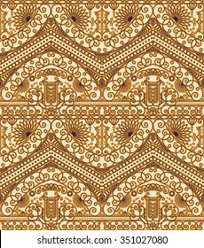 Seamless texture with luxury arabic ornament. Vector vintage pattern