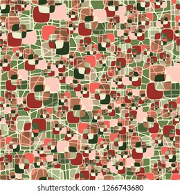 Seamless texture made from color rounded squares. Background consisting of an abstract grid.