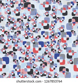 Seamless texture made from color rounded squares. 