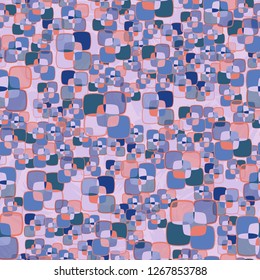 Seamless texture made from color rounded squares. 