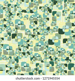 Seamless texture made from color rounded squares. Background consisting of concentric squares.