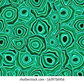 Seamless texture malachite stone . Green abstract texture