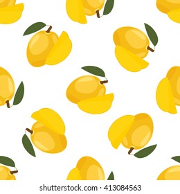 Seamless texture with mango.