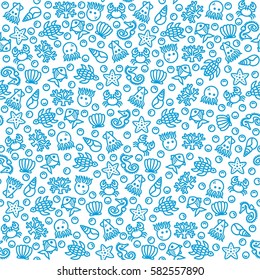 seamless texture marine life