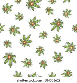 Seamless Texture Medical Marijuana Five