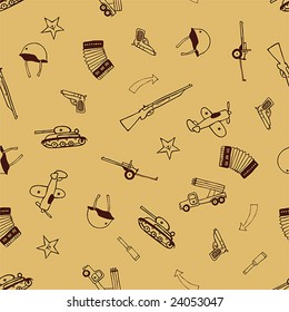 seamless texture with a military theme