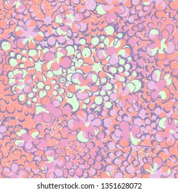 Seamless texture. Motley blots on an abstract background.