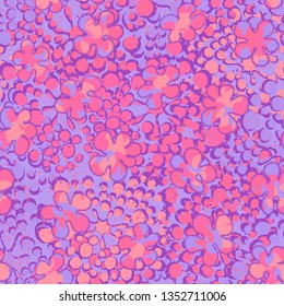 Seamless texture. Motley blots on an abstract background.