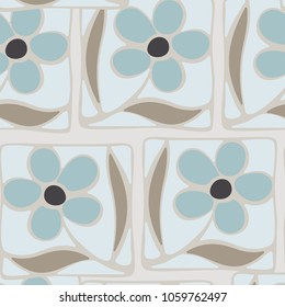 Seamless texture of multi-colored abstract flowers arranged in a careless manner. Fashionable textiles and wall-paper. Pattern for design.