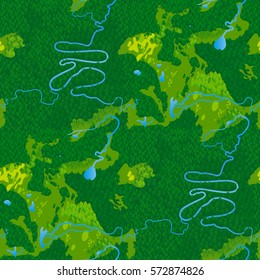 Seamless texture natural landscape from a bird's flight