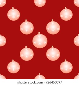 Seamless texture. New Year decoration. Christmas balls.