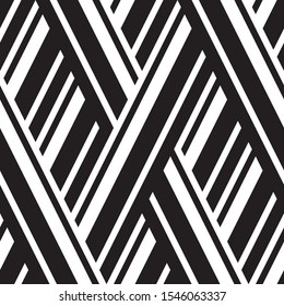 Seamless texture with obli...ack and white segments.