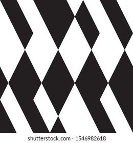 Seamless texture with oblique black and white bands.