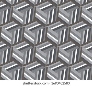 Seamless texture with oblique gray stripes