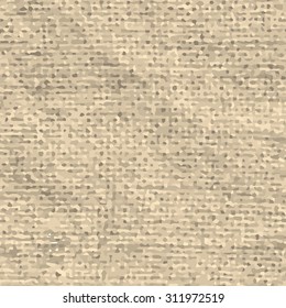 seamless texture of old fabric in shades of beige