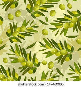 Seamless texture with olive