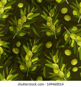 Seamless texture with olive