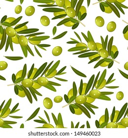 Seamless texture with olive