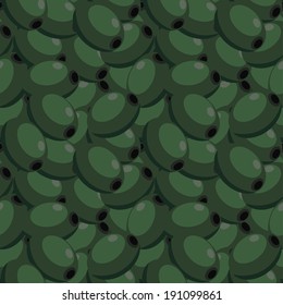 Seamless texture with olives