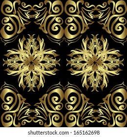 seamless texture on black background