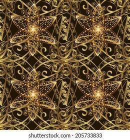 Seamless texture on black background. Vector illustration. Seamless pattern for your design wallpapers, pattern fills, web page backgrounds, surface textures. 