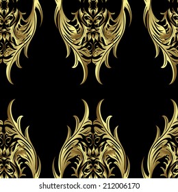 Seamless texture on black background. Vector illustration. Seamless pattern for your design wallpapers, pattern fills, web page backgrounds, surface textures.