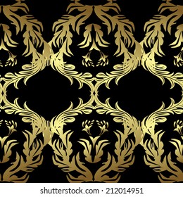 Seamless texture on black background. Vector illustration. Seamless pattern for your design wallpapers, pattern fills, web page backgrounds, surface textures.