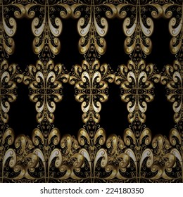 Seamless texture on black background. Vector illustration. Seamless pattern for your design wallpapers, pattern fills, web page backgrounds, surface textures. 