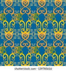 seamless texture on blue background