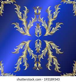 Seamless texture on blue background. Vector illustration. eps 8 