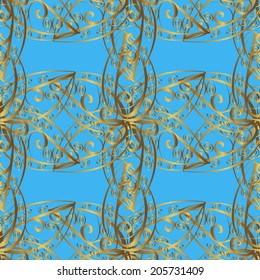 Seamless texture on blue background. Vector illustration. Seamless pattern for your design wallpapers, pattern fills, web page backgrounds, surface textures. 