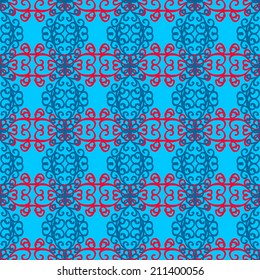 Seamless texture on blue background. Vector illustration. Seamless pattern for your design wallpapers, pattern fills, web page backgrounds, surface textures. 