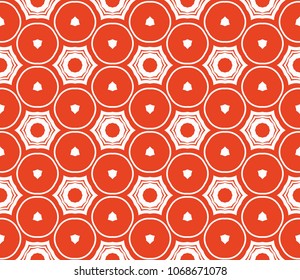 Seamless texture on color background. Element for design. Geometric pattern. Vector illustration.