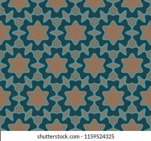 Seamless texture on color background. Element for design. Floral pattern. Vector illustration.